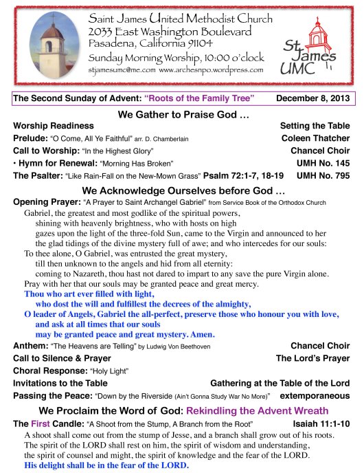Worship 12-8-2013 1of4
